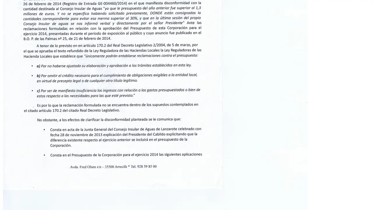 presupuestoalegacioncabildo2014 uno