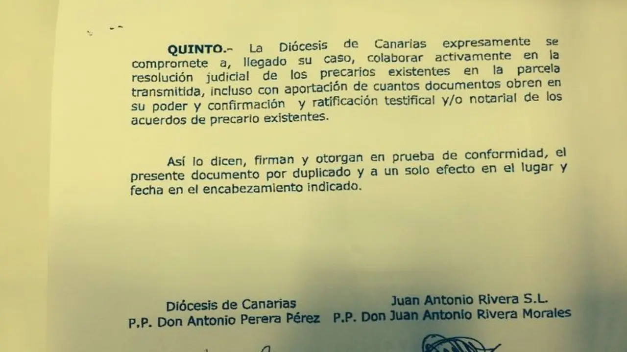 Firmas en el Acta Notarial
