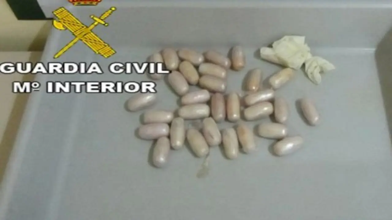 Droga intervenida en el Aeropuerto