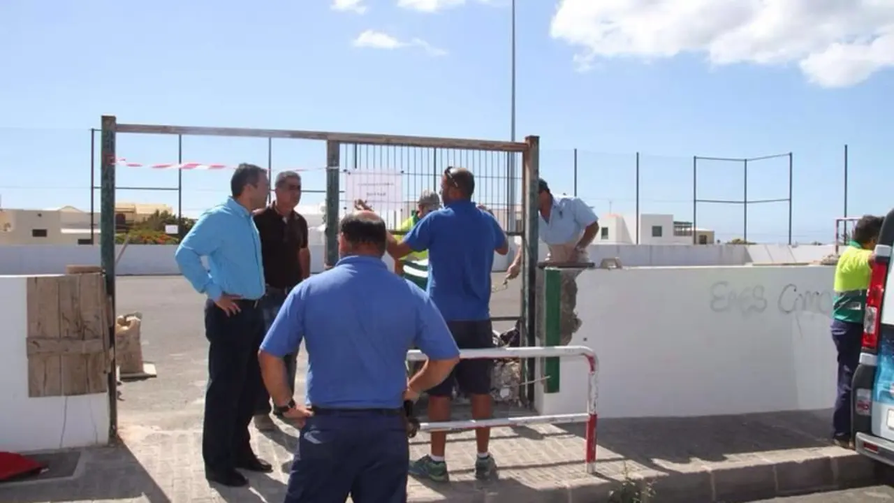 Recuperación de las canchas de Teguise