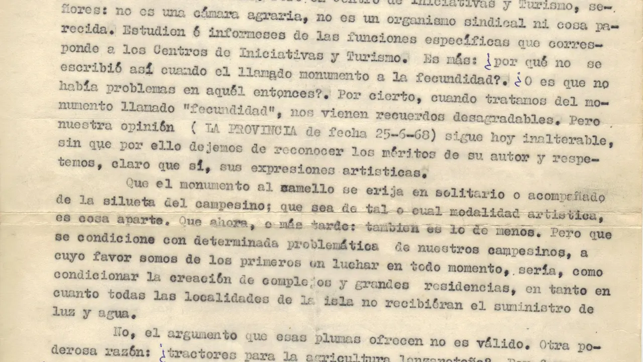 Artículo de Montero Gabarrón sobre un Homenaje al Camello