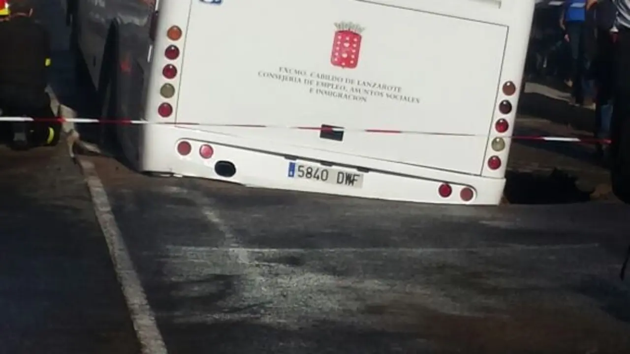 Así quedó la guagua
