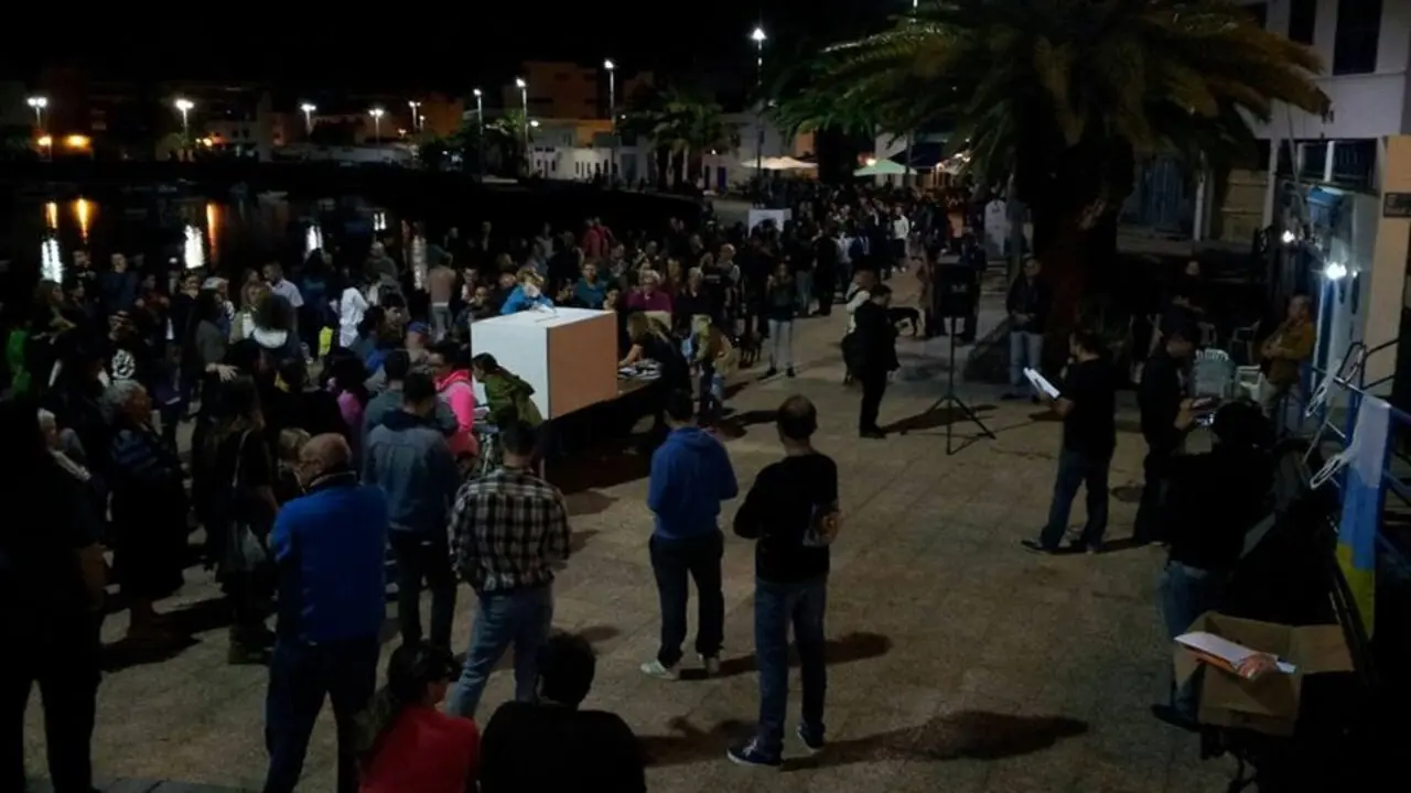 Votación en el Charco de San Ginés