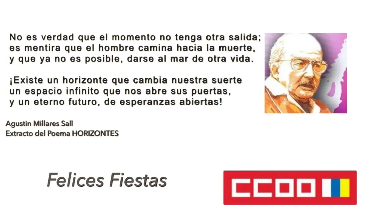 Felicitaci&oacute;n de CCOO