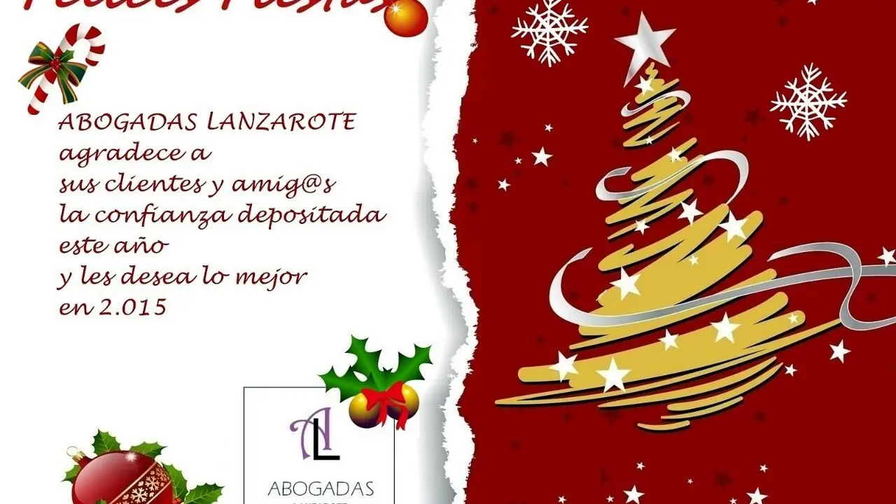 Felicitaci&oacute;n Navide&ntilde;a de ABOGADAS LANZAROTE