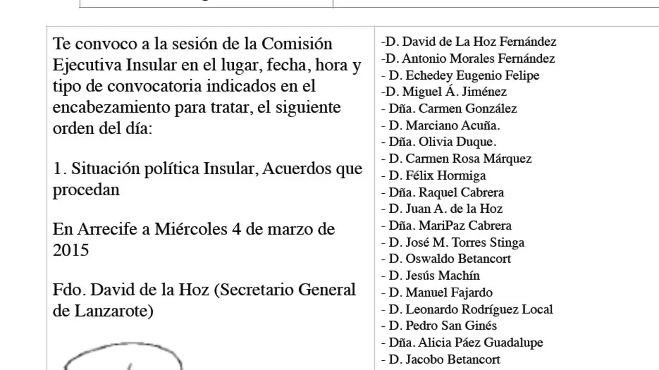 Ejecutiva Insular de CC