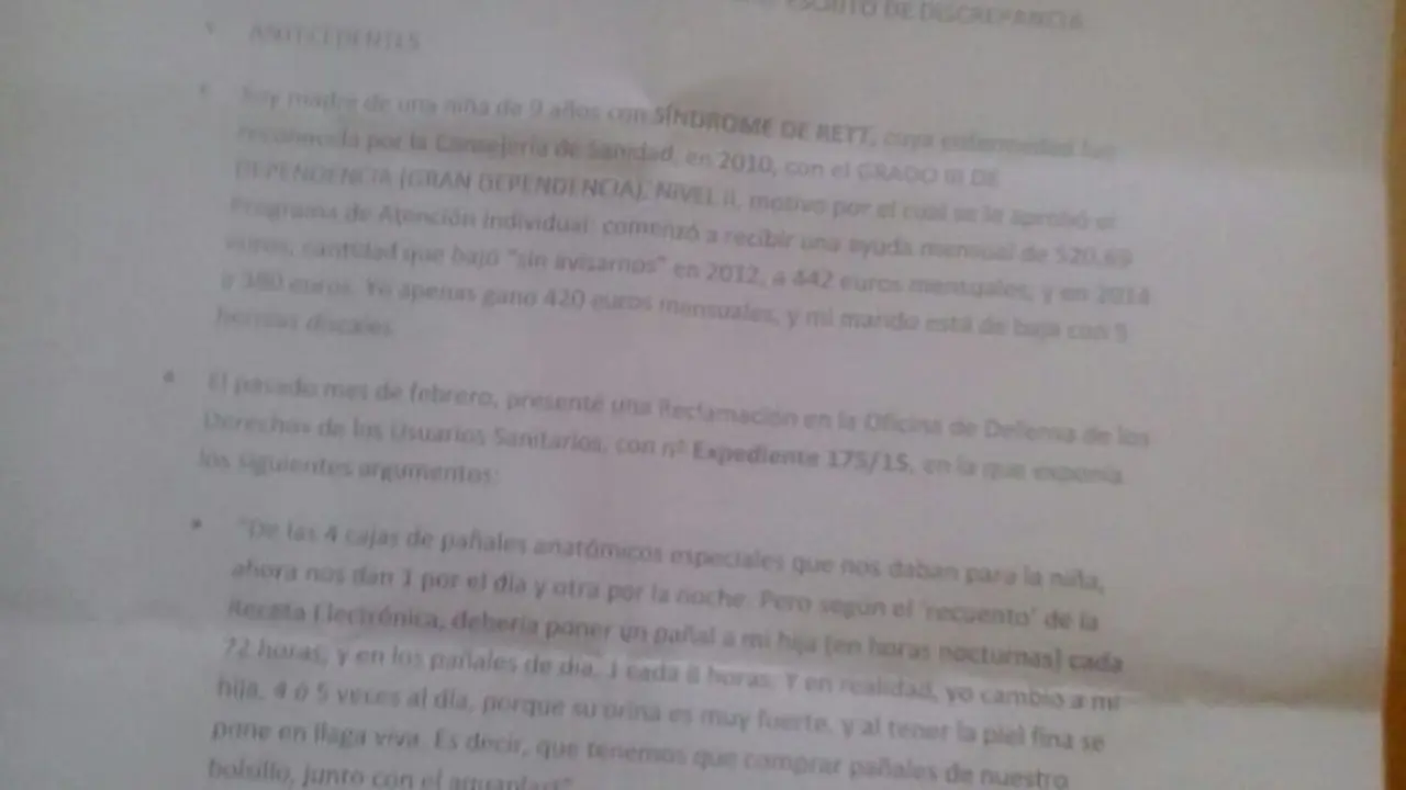 Escrito de Discrepancia cuestionando al Director de Salud
