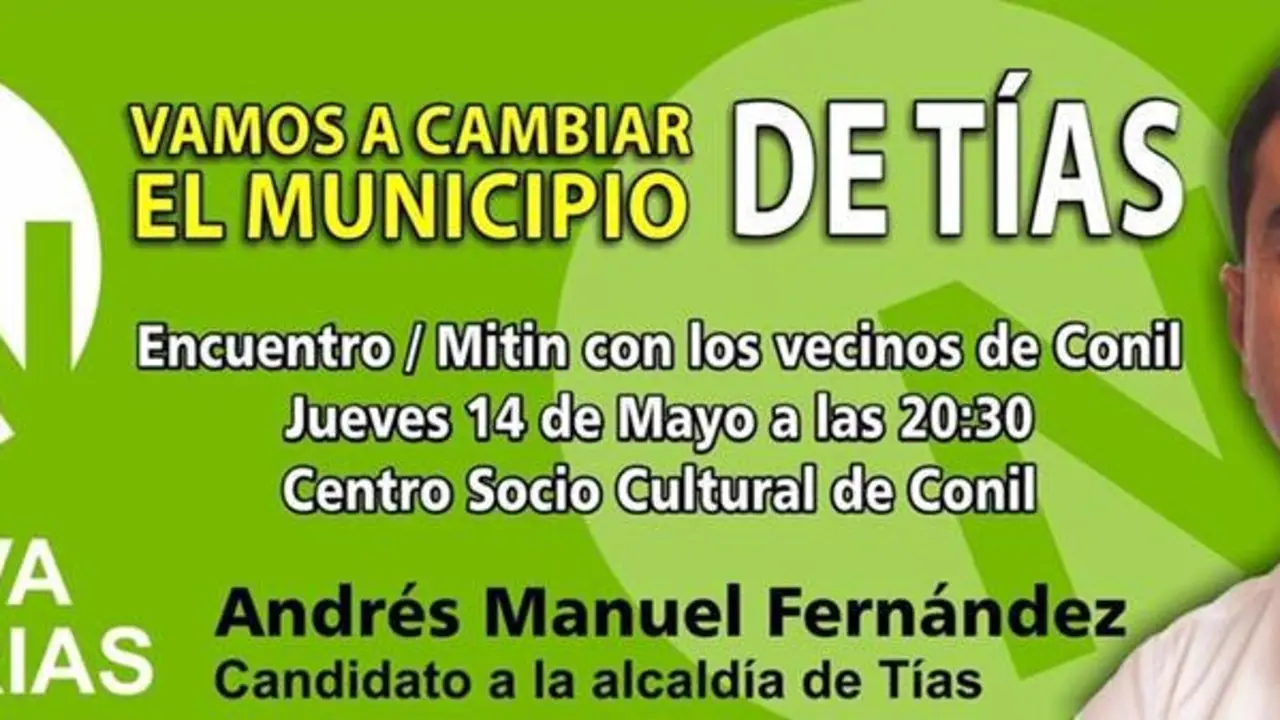 Nueva Canarias Mitin Conil
