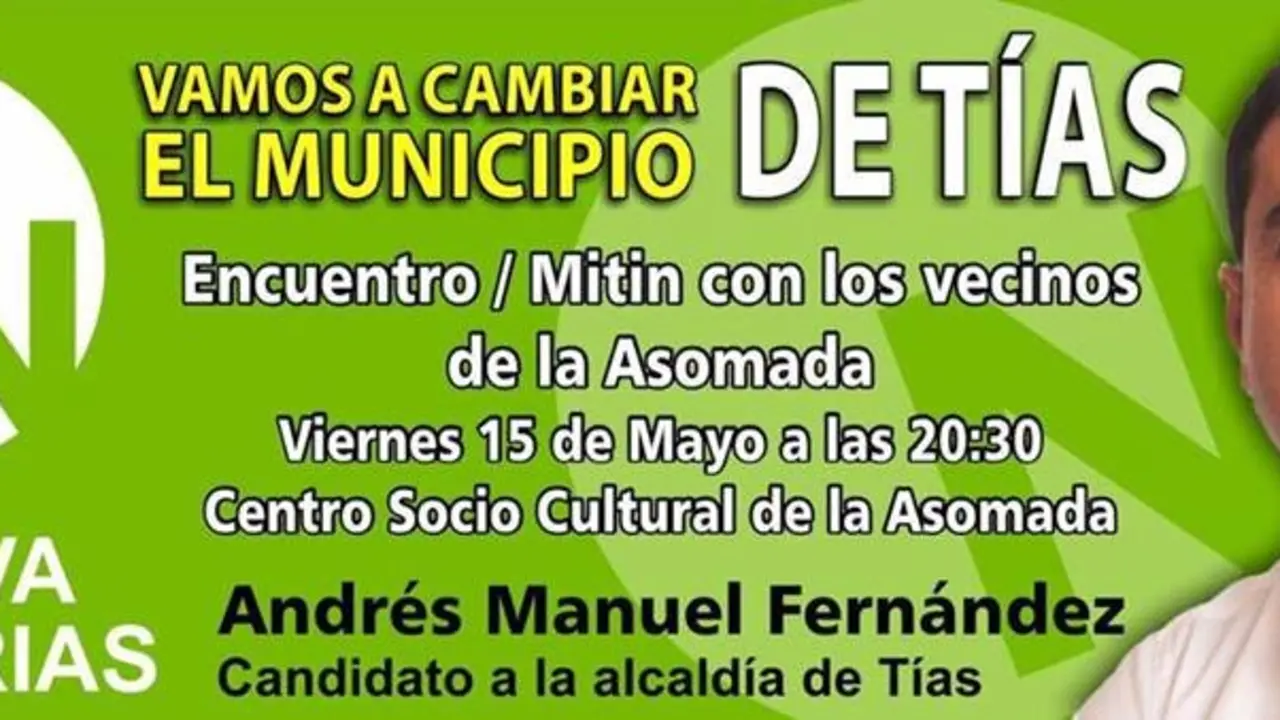 Nueva Canarias Mitin La Asomada
