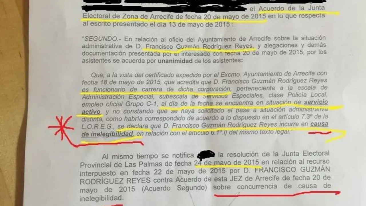 Inelegibilidad de Francisco Guzmán