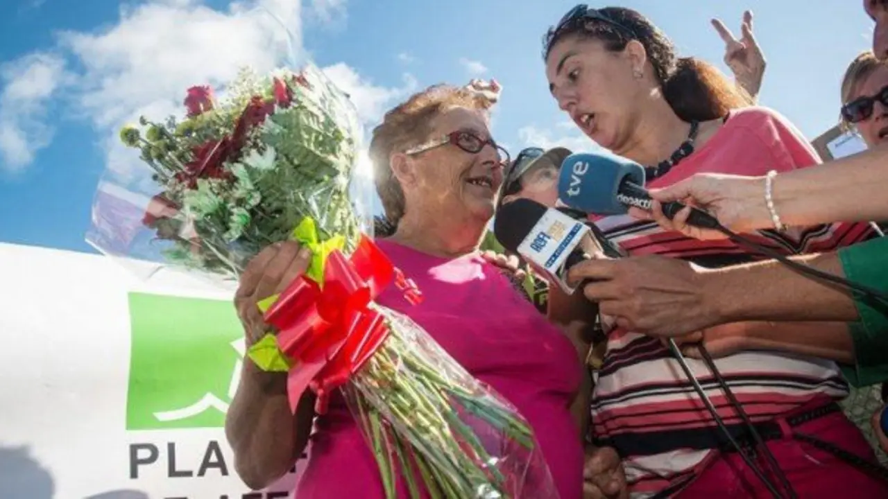 Josefa Hernández en libertad