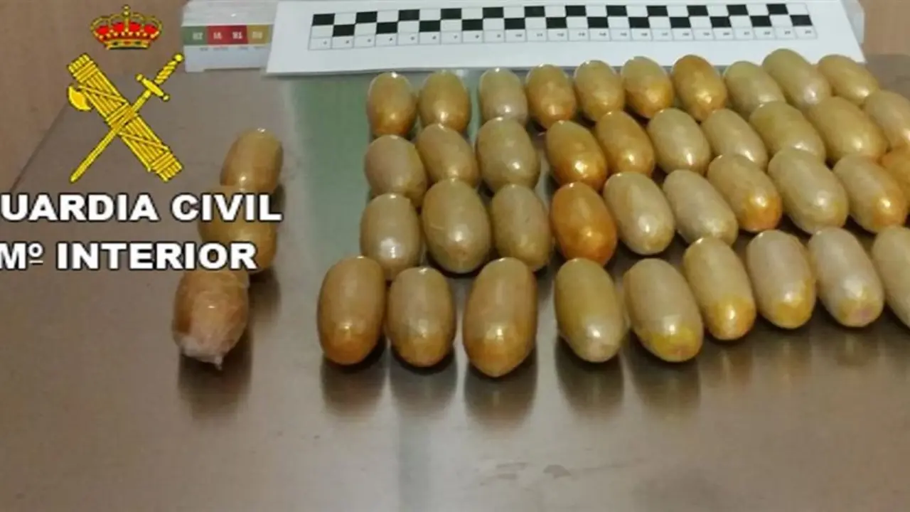 Droga intervenida en el Aeropuerto