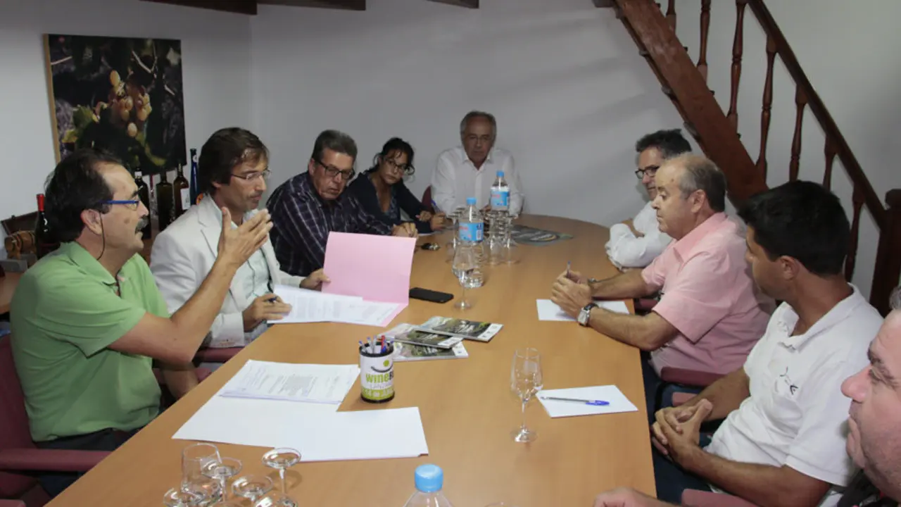 Reunión del Consejo Regulador con el Presidente del Cabildo
