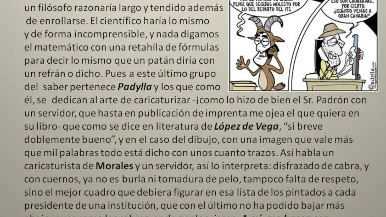 Importancia de una caricatura