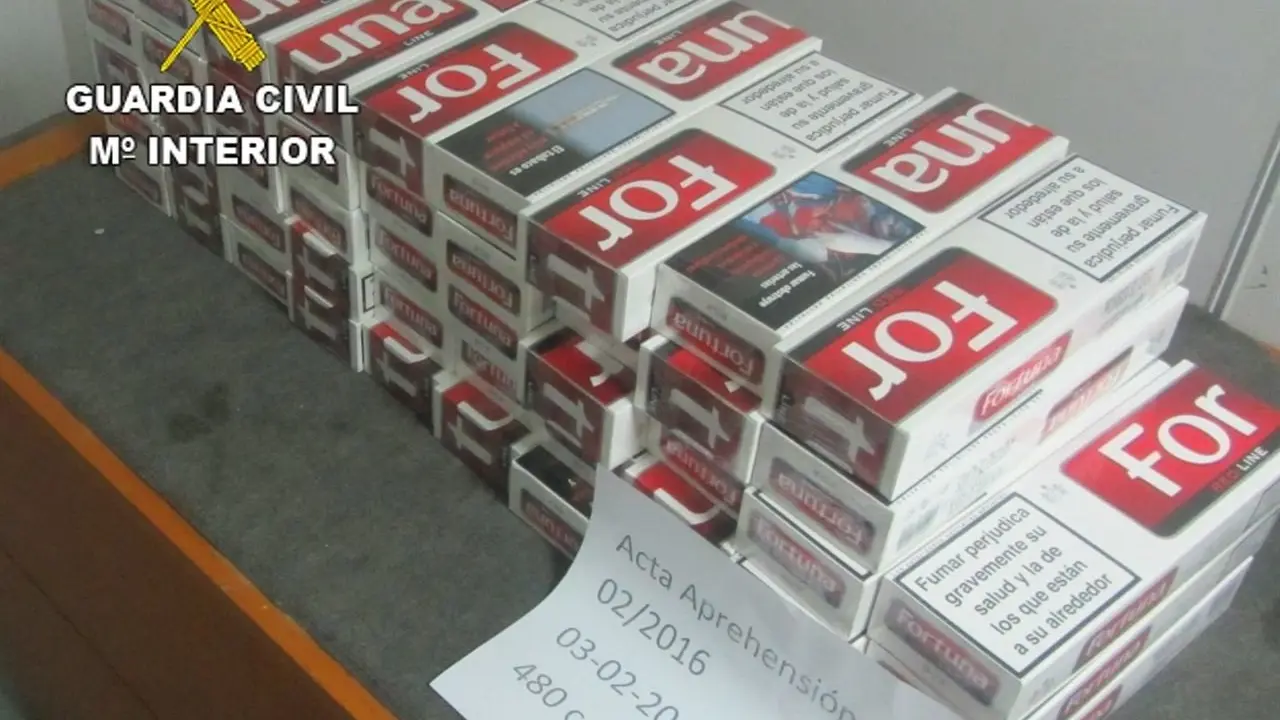 Tabaco aprehendido en Guasimeta