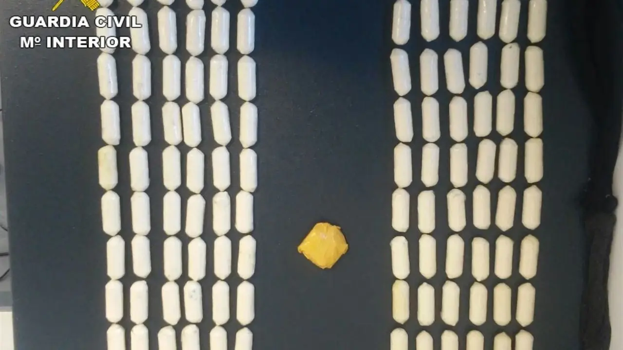 1.400 gramos de cocaína en la ropa