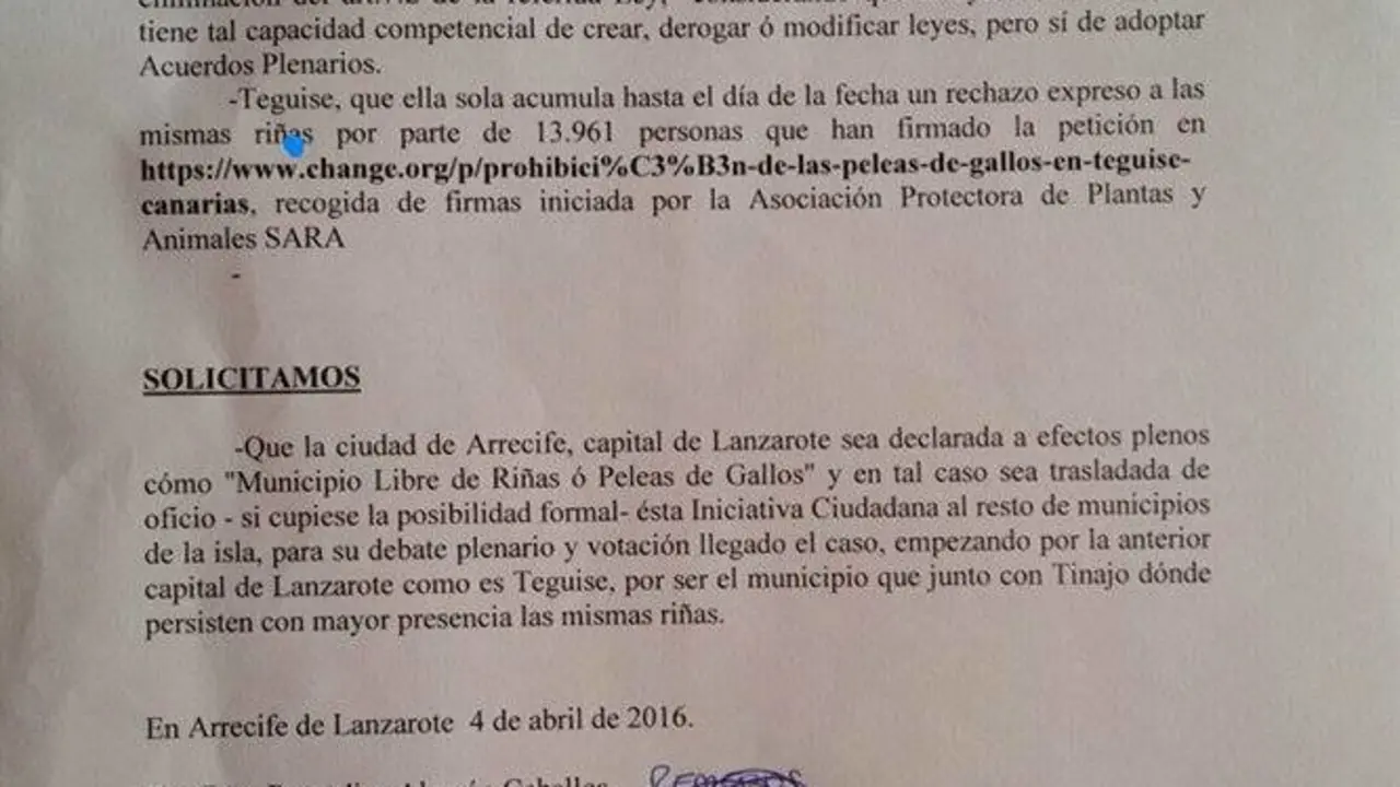Iniciativa Peleas de Gallos 2
