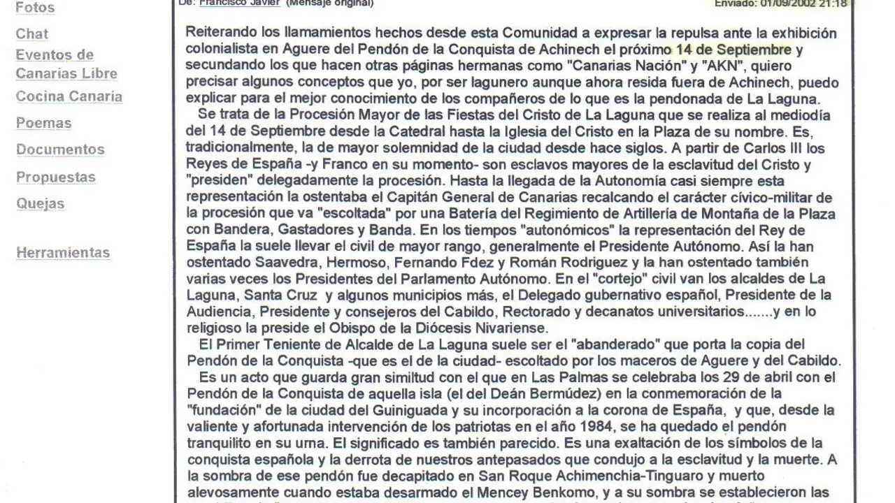 Canarias Libre MSN. Pend&oacute;n
