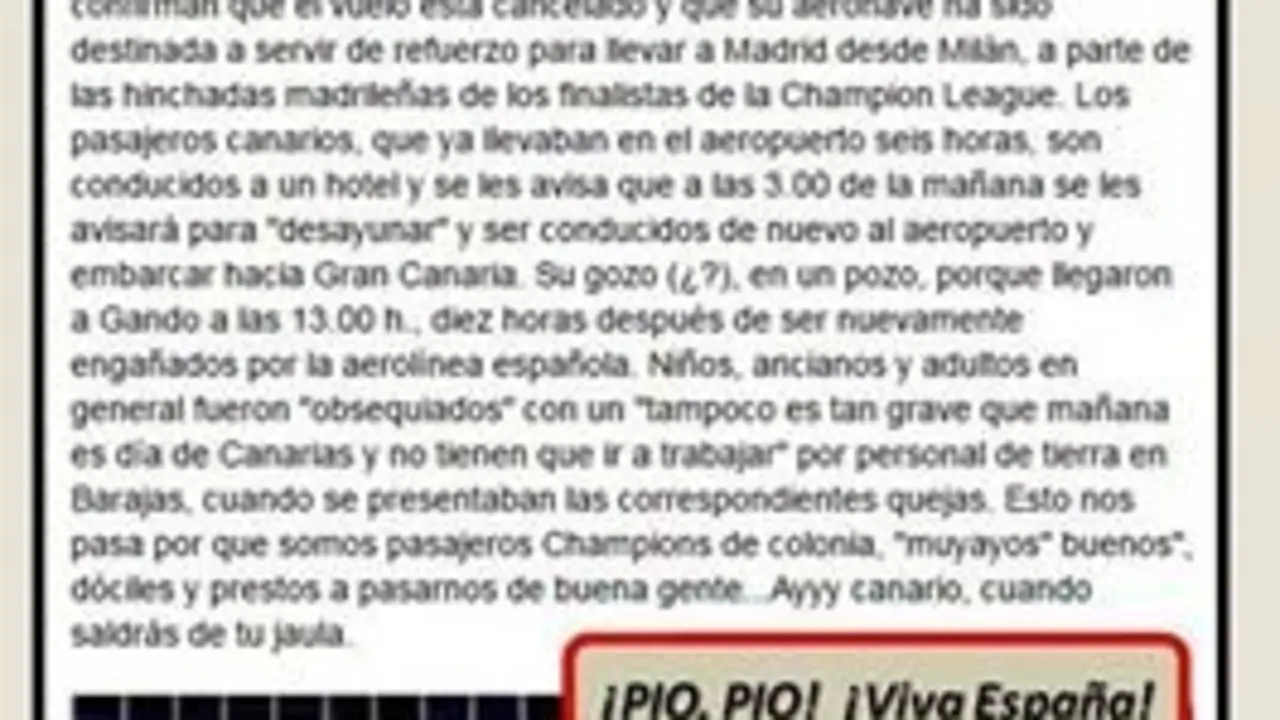 Quince horas tirados en el Aeropuerto de Madrid