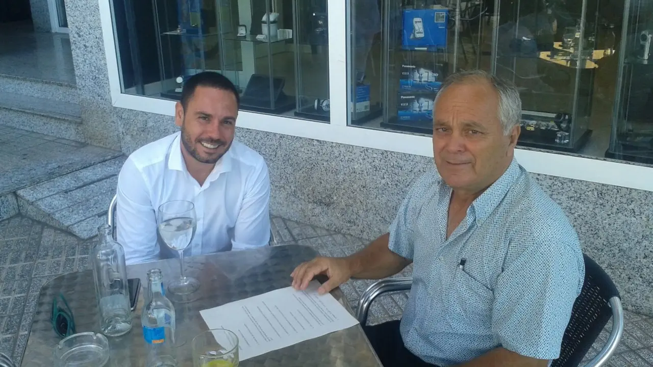 José Díaz reunido con el Senador por Lanzarote