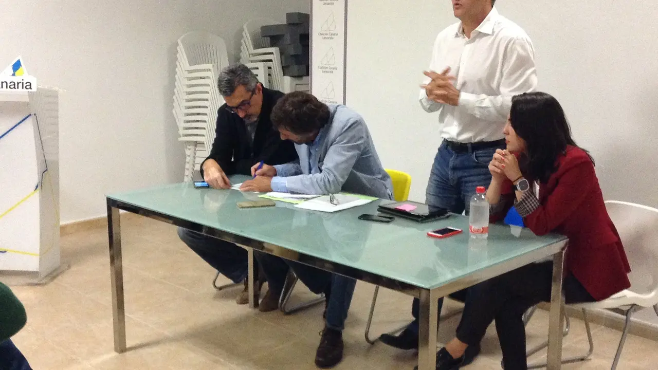 David de la Hoz en el Consejo Político de Coalición Canaria