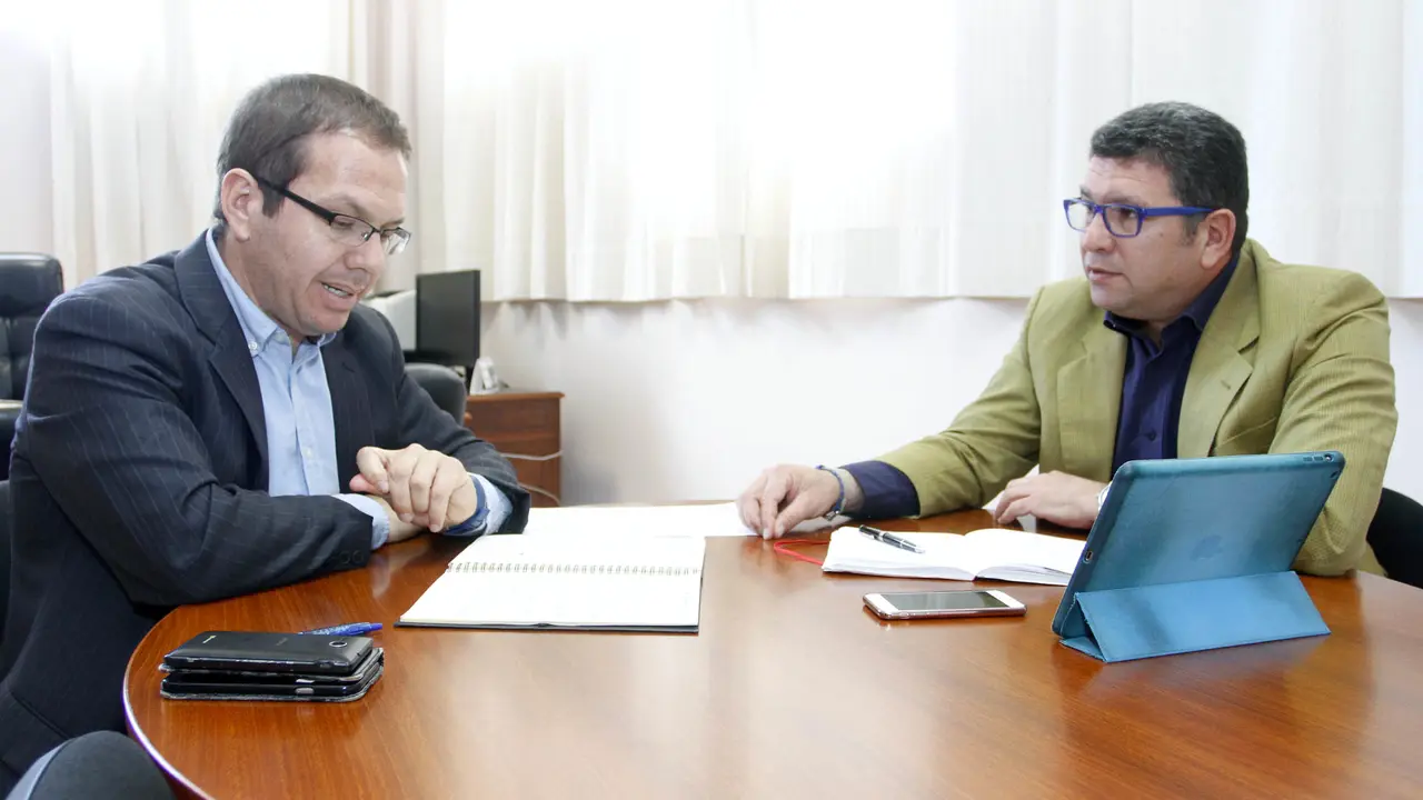 Reuni&oacute;n entre Orlando Umpi&eacute;rrez y Antonio Morales