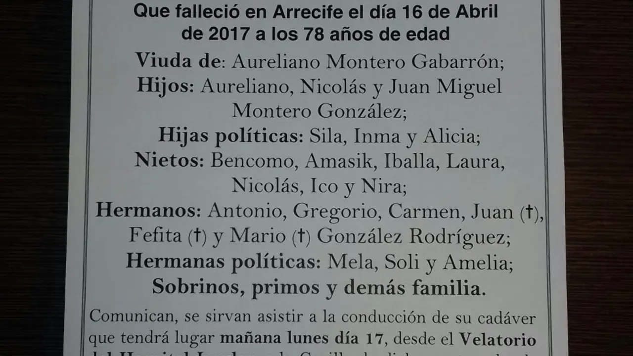 Descansa en Paz, Bienvenida