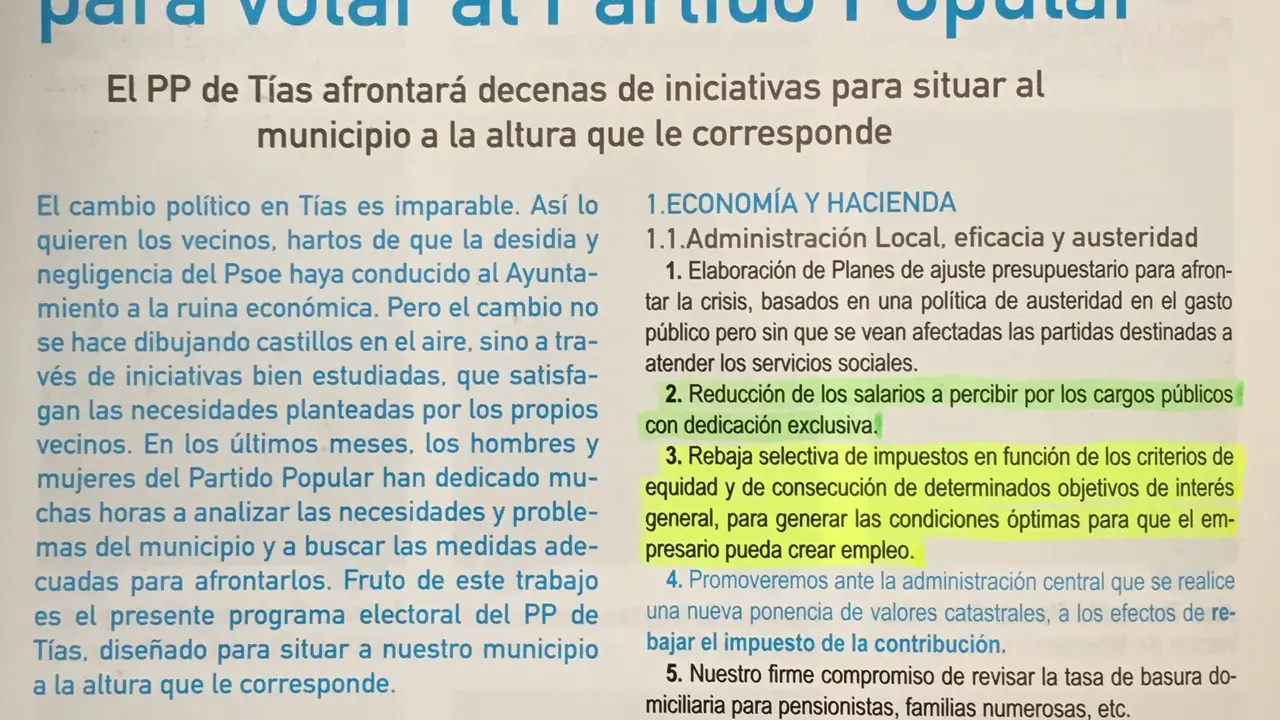 Programa Electoral PP Mayo 2011