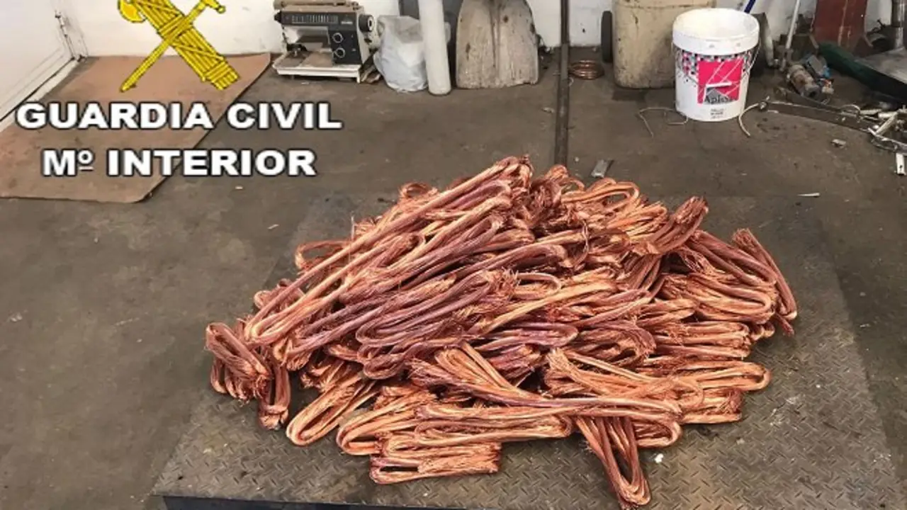 Cable de cobre recuperado