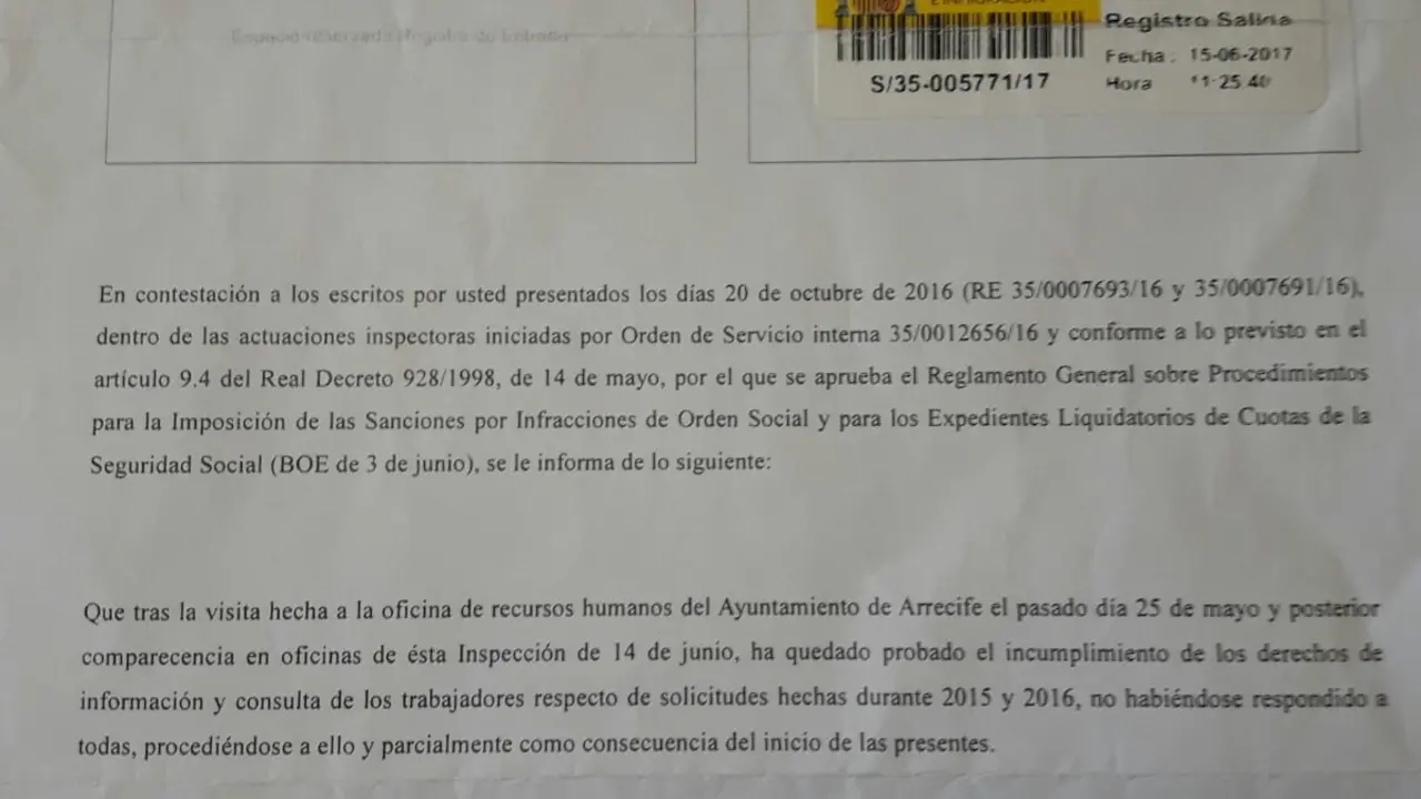 Informe del Ministerio de Empleo
