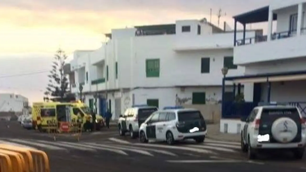 Foto del incidente en La Santa 2