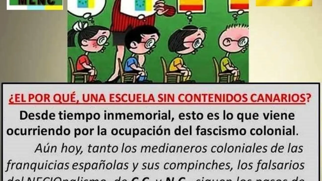 ESCUELA SIN CONTENIDOS CANARIOS