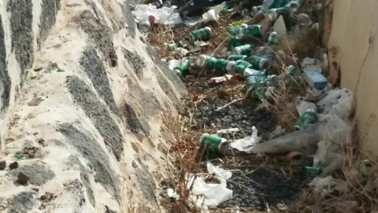 La basura en la bajada de las maretas