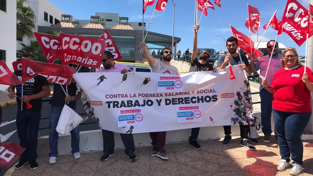 Huelga en el sector de ambulancias en Lanzarote