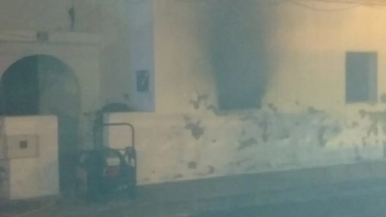 Incendio en la calle Tinache