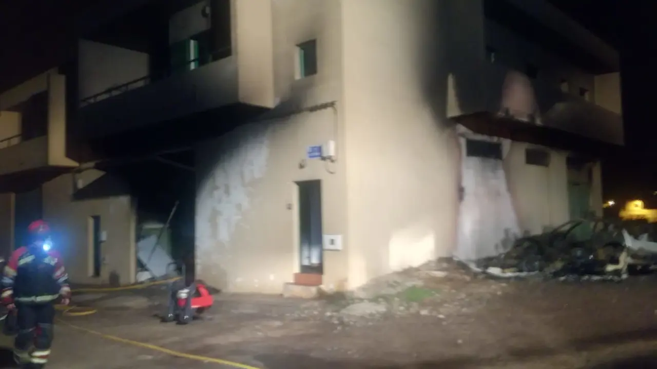 Incendio en Argana