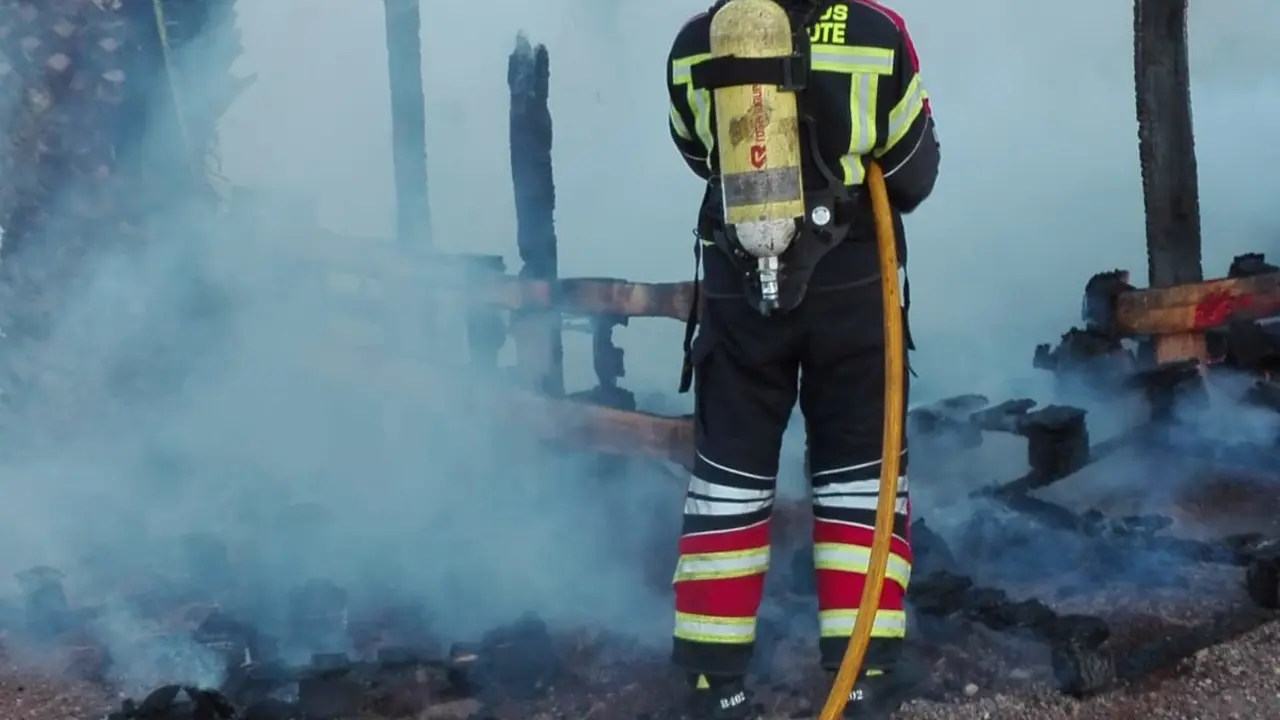 Incendio en la calle Luis Braille 2