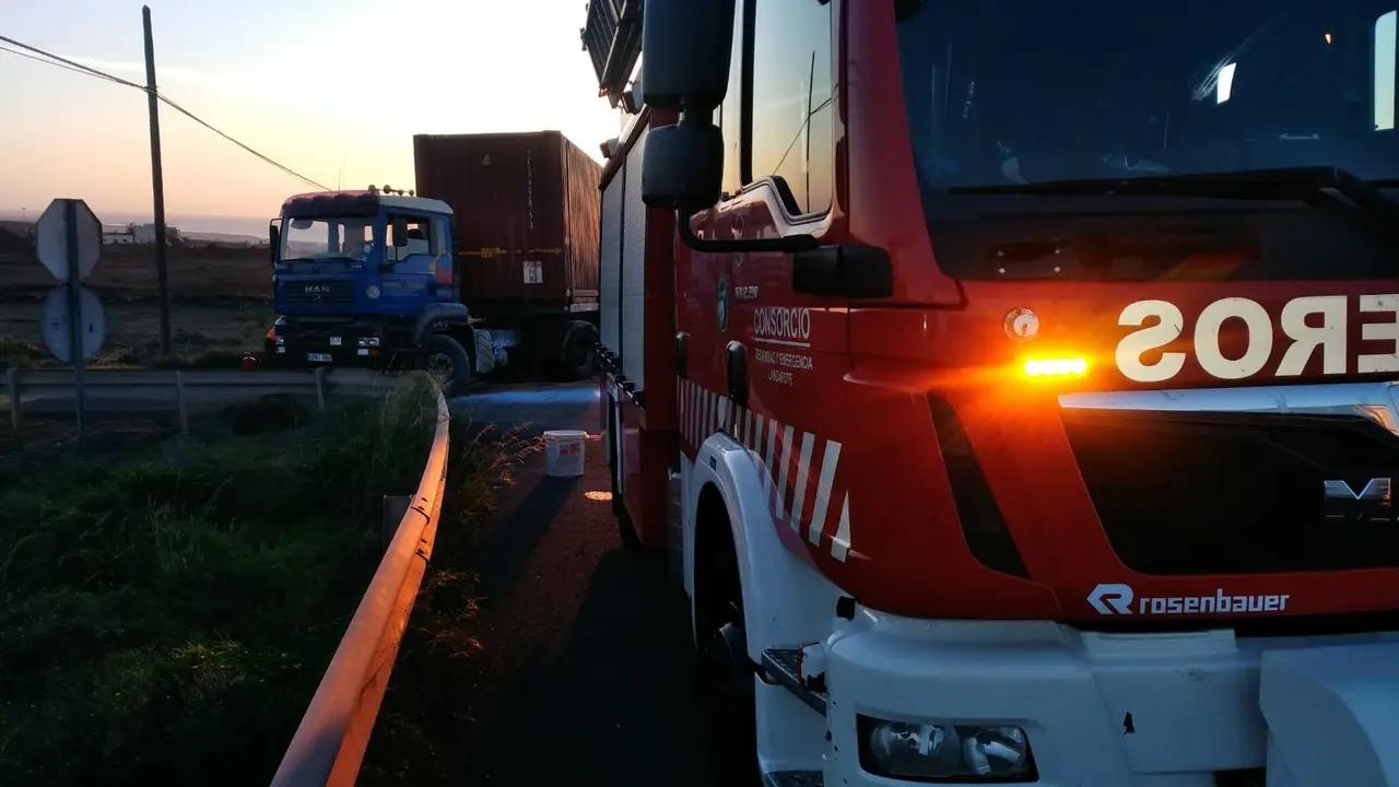 Incendio de un camión