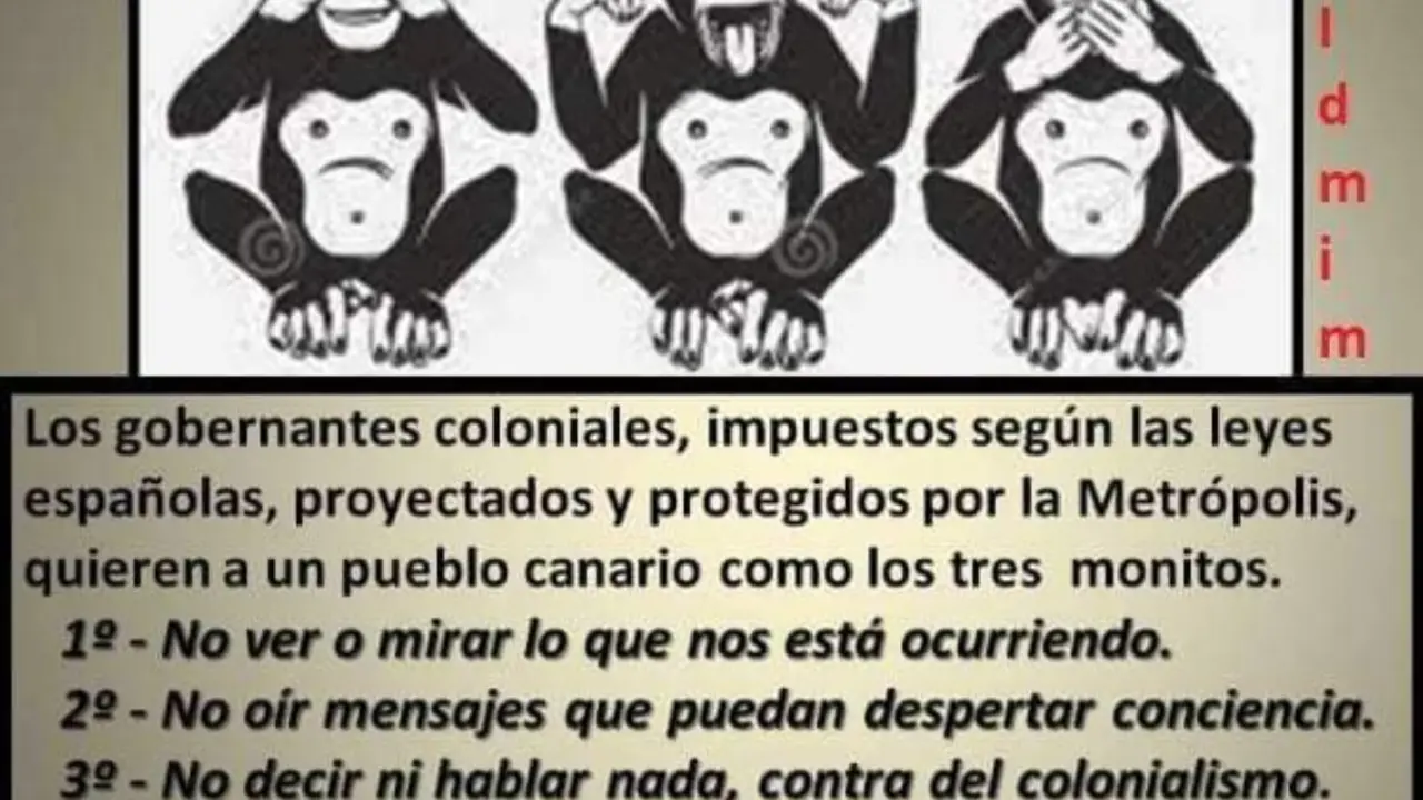 Los tres monos del colonizado