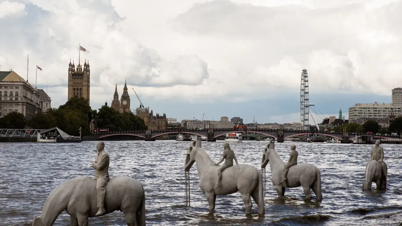 Caballos en el Támesis