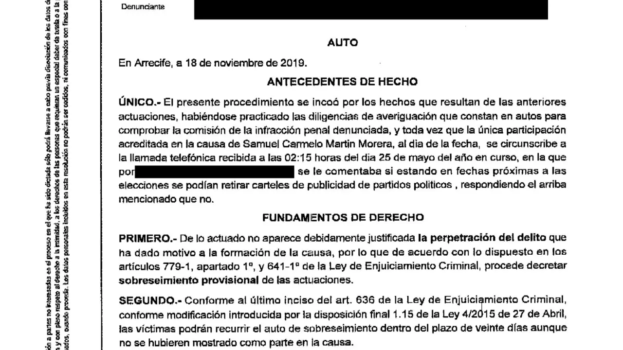 Notificación juzgado