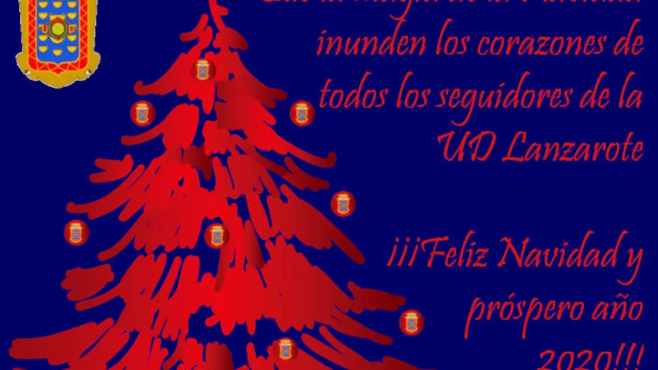 Felicitaci&oacute;n Navidad UD Lanzarote