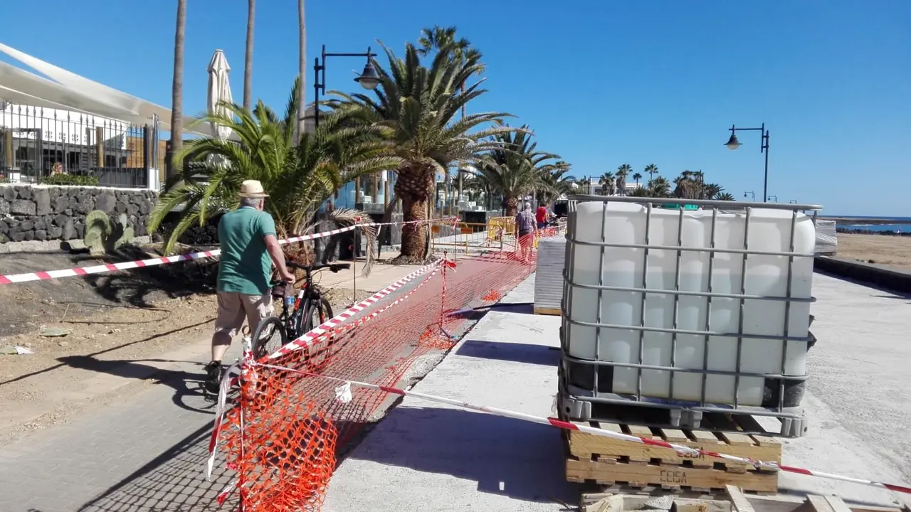 Obras en el Paseo de Matagorda