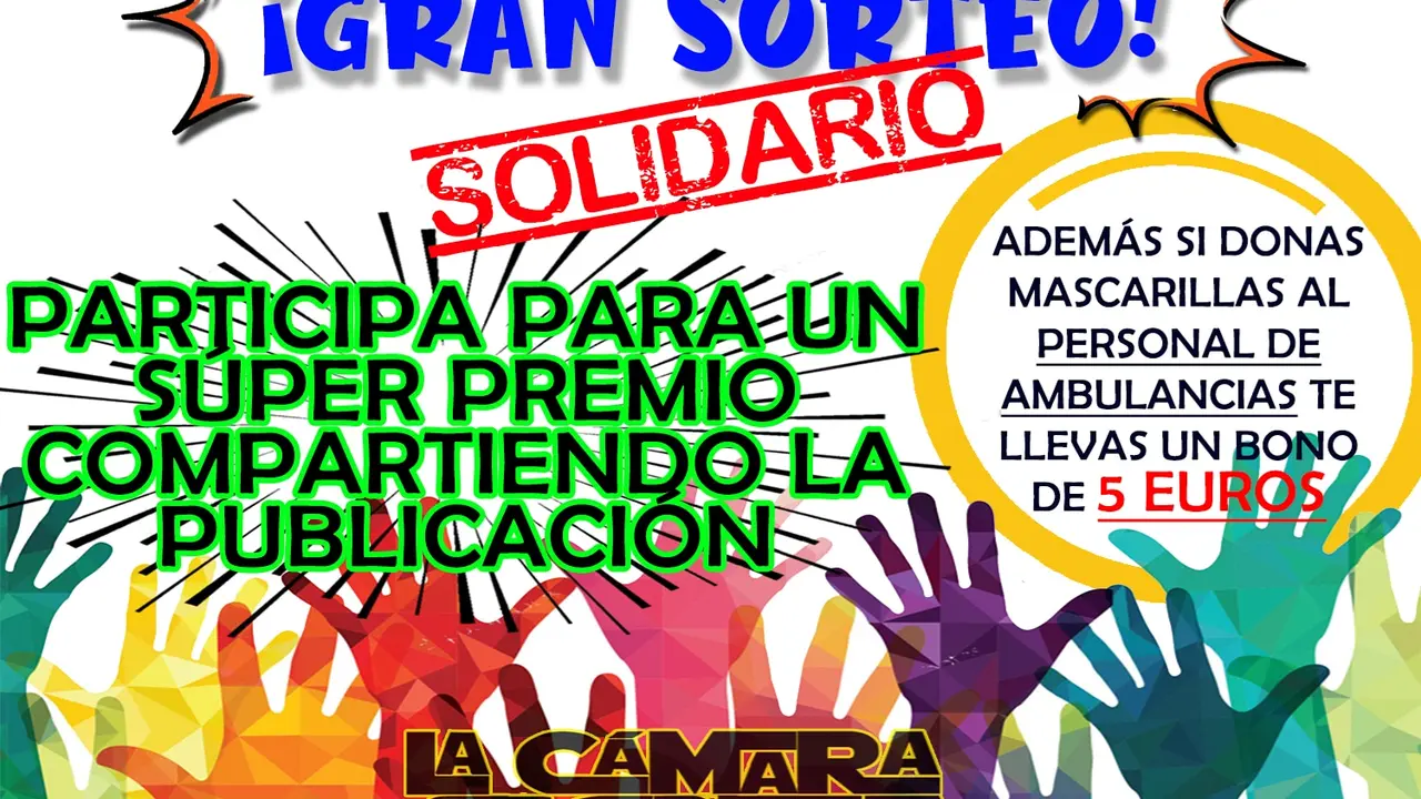 Sorteo para mascarillas