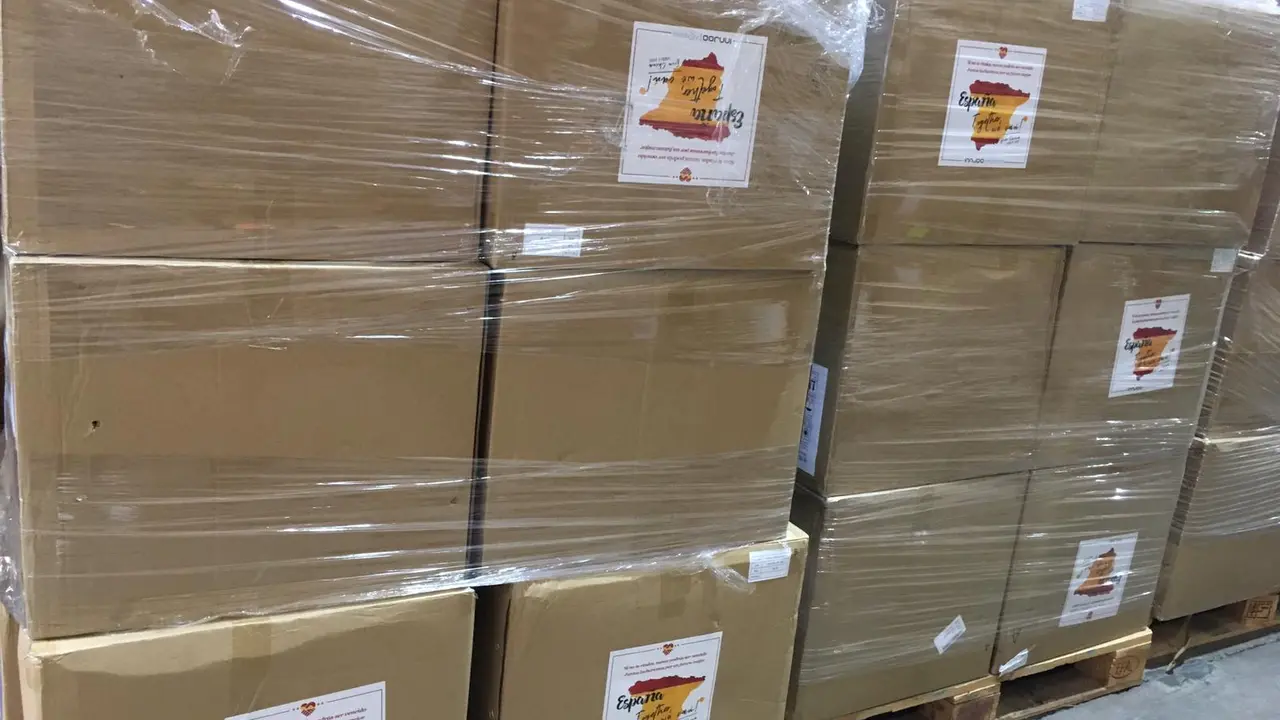 Llegada de material sanitario a Canarias