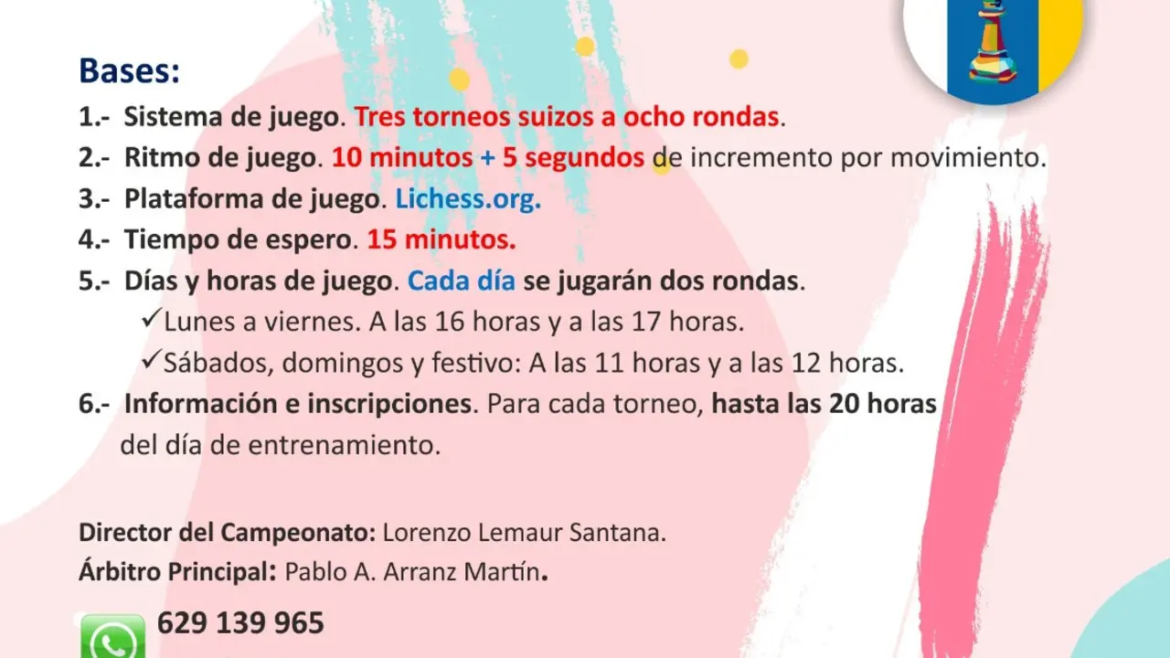 I Campeonato Insular de Ajedrez Online