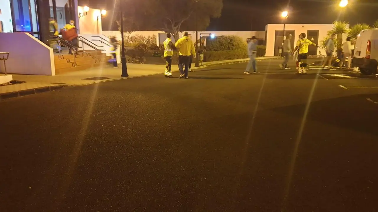 Evacuaci&oacute;n delos pacientes de la Unidad de Rehabilitaci&oacute;n Psicosocial