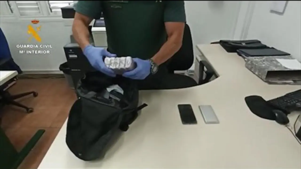 Droga intervenida en Orzola