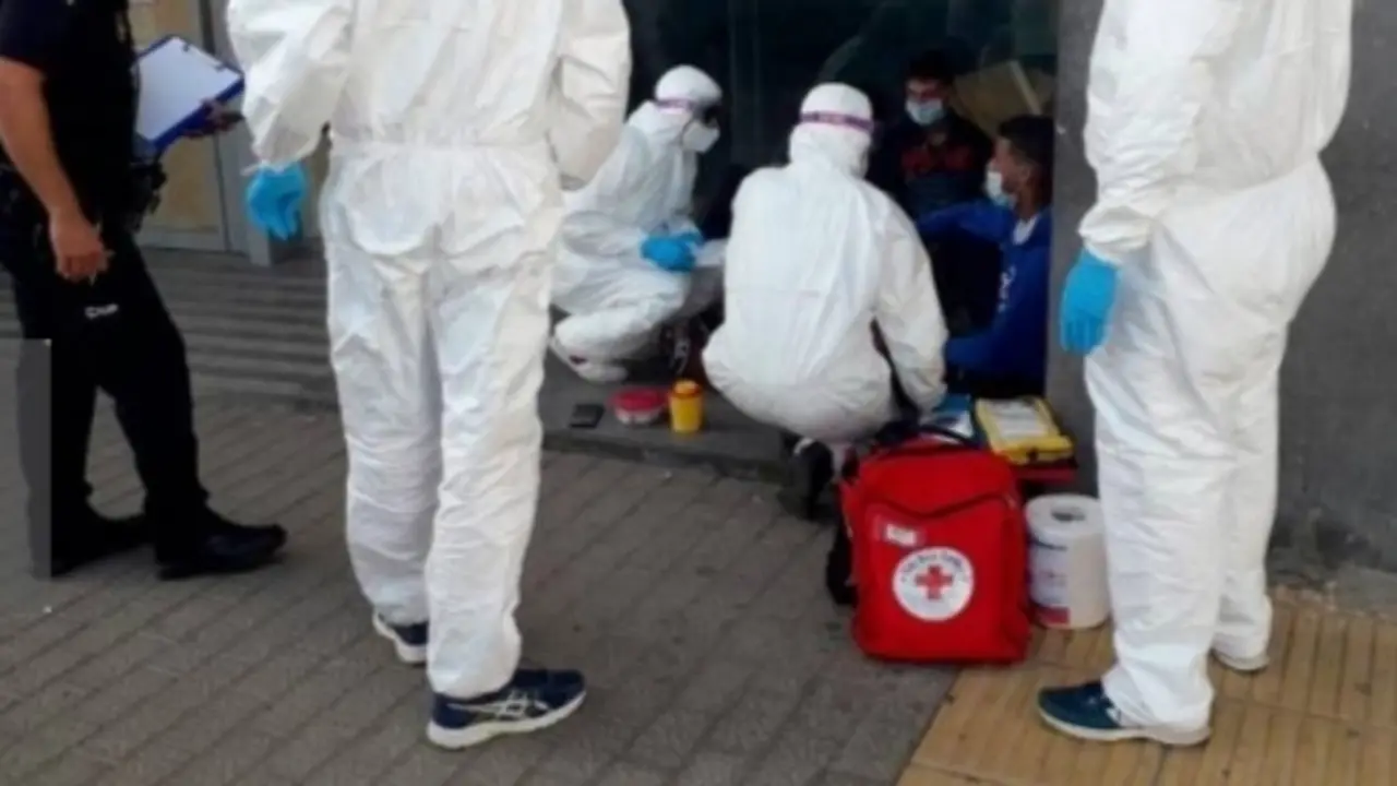 Tres de los inmigrantes localizados en Arrecife