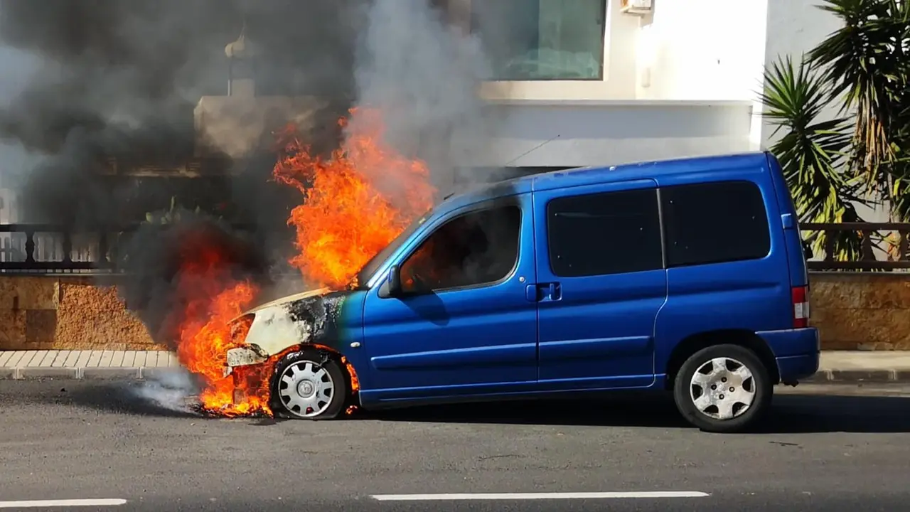 Arde un coche en Tahiche 4